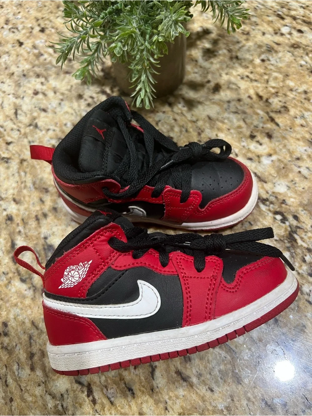 Nike Air Jordan Toddler Red & Black Low-Top Sneakers 7C